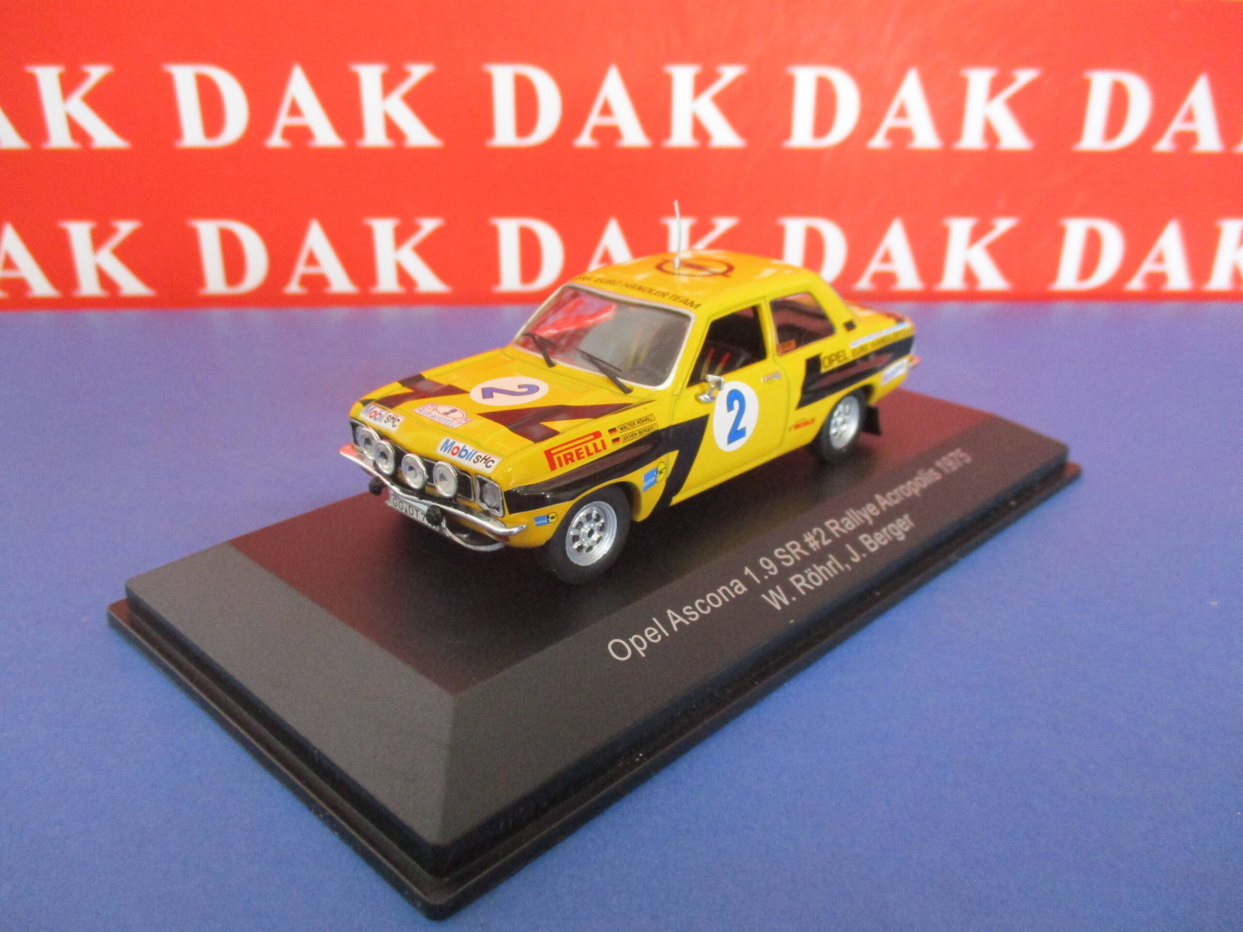 Die Cast 1/43 Modellino Auto Opel Ascona 1.9 SR Rally Acropolis 1975 W ...