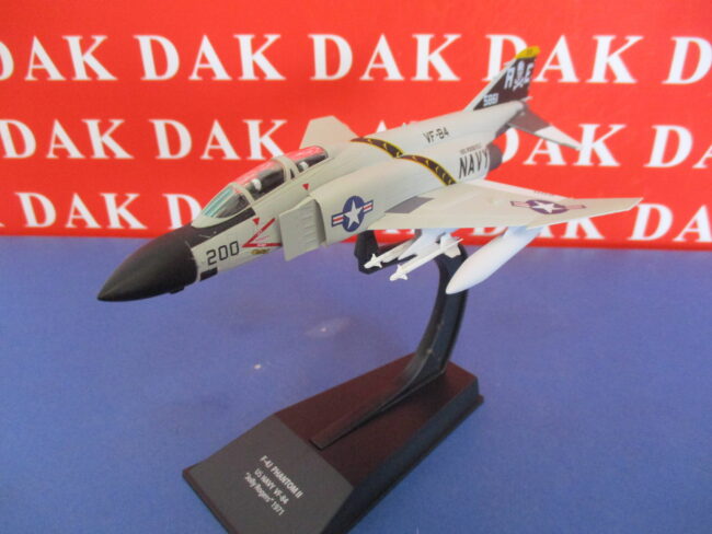 Die cast 1/100 Modellino Aereo Aircraft F-4J Phantom II Jolly Rogers 1971 - immagine 2