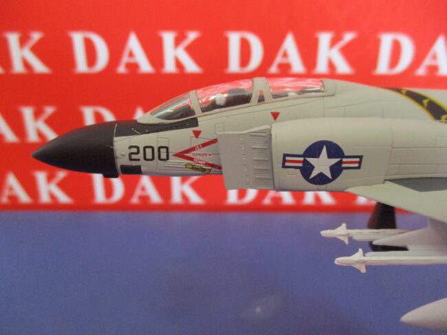 Die cast 1/100 Modellino Aereo Aircraft F-4J Phantom II Jolly Rogers 1971 - immagine 3