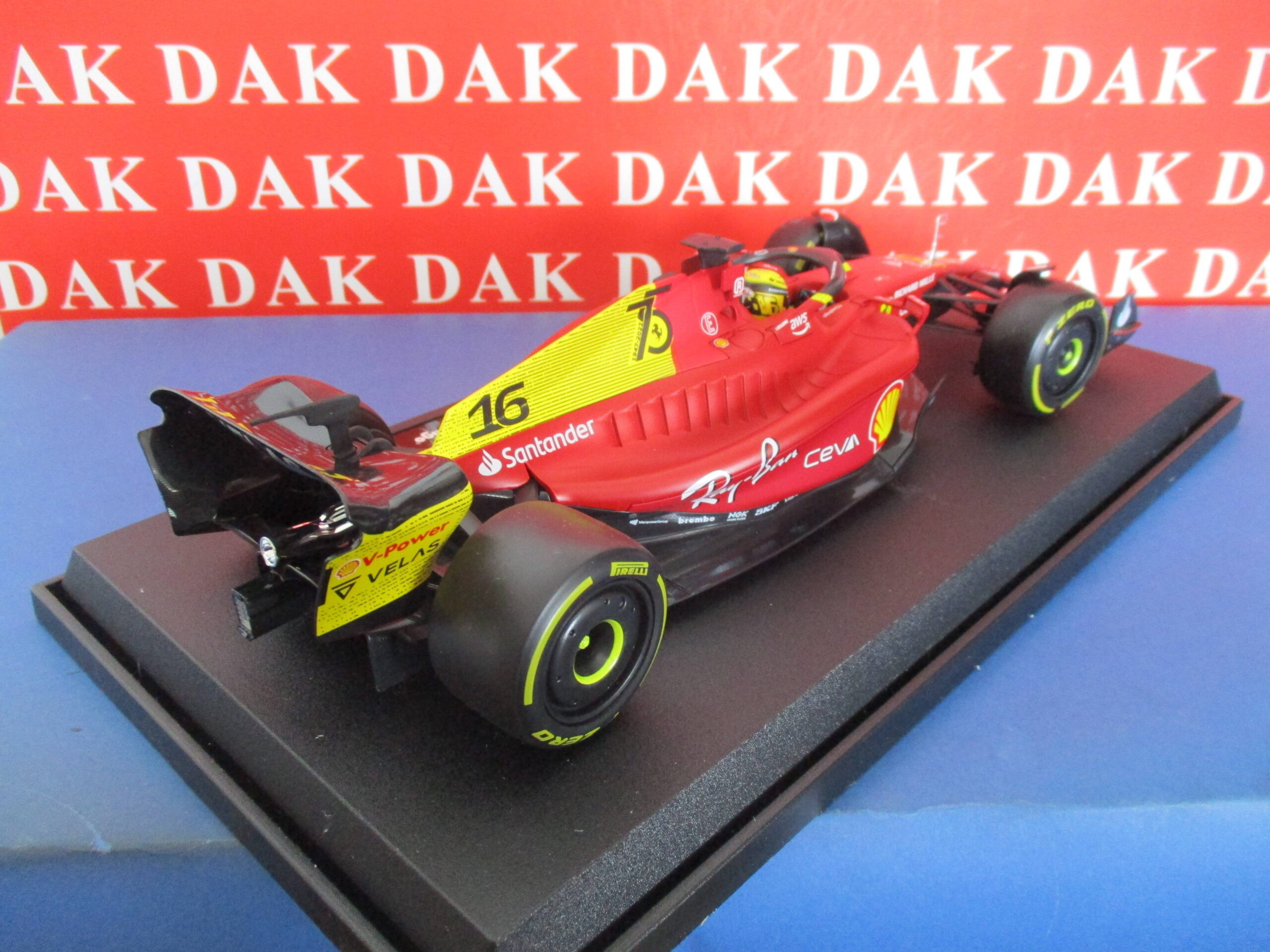 Die cast 1/18 Modellino Auto F1 Ferrari F1-75 Monza GP Special Ed. 2022  Leclerc - Dak Mantova sas