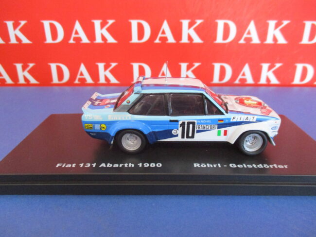 Die cast 1/43 Modellino Auto Fiat 131 Abarth Rally Monte Carlo 1980 W. Rohrl