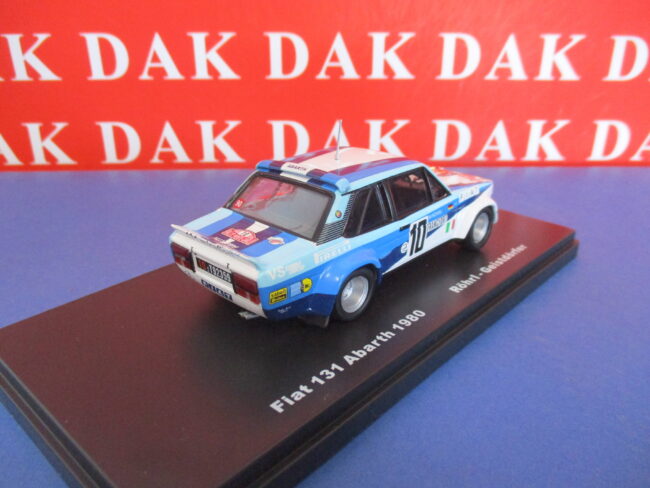 Die cast 1/43 Modellino Auto Fiat 131 Abarth Rally Monte Carlo 1980 W. Rohrl - immagine 3