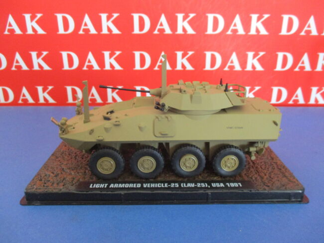 Die cast 1/43 Modellino Autoblindo LAV-25 Piranha USA 1991 by Atlas