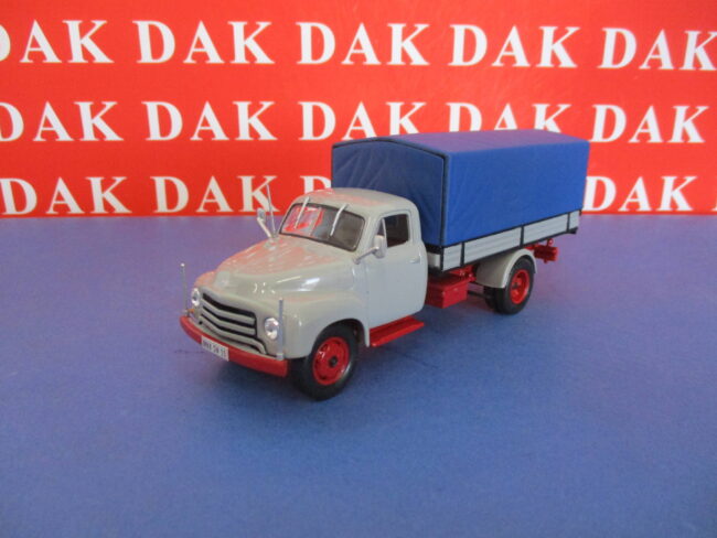 Die cast 1/43 Modellino Camion Truck Opel Blitz II Telonato Blu 1952 - immagine 2