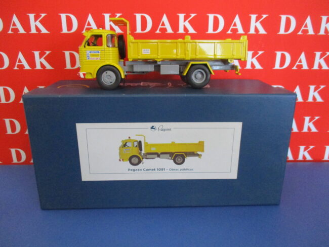 Die cast 1/43 Modellino Camion Truck Pegaso Comet 1091 Obras Publicas 1960 - immagine 6