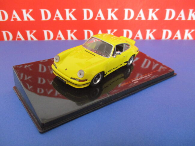 Die cast 1/43 Modellino Auto Porsche 911 Carrera RS 2.7 Gialla 1973 by Ixo - immagine 2