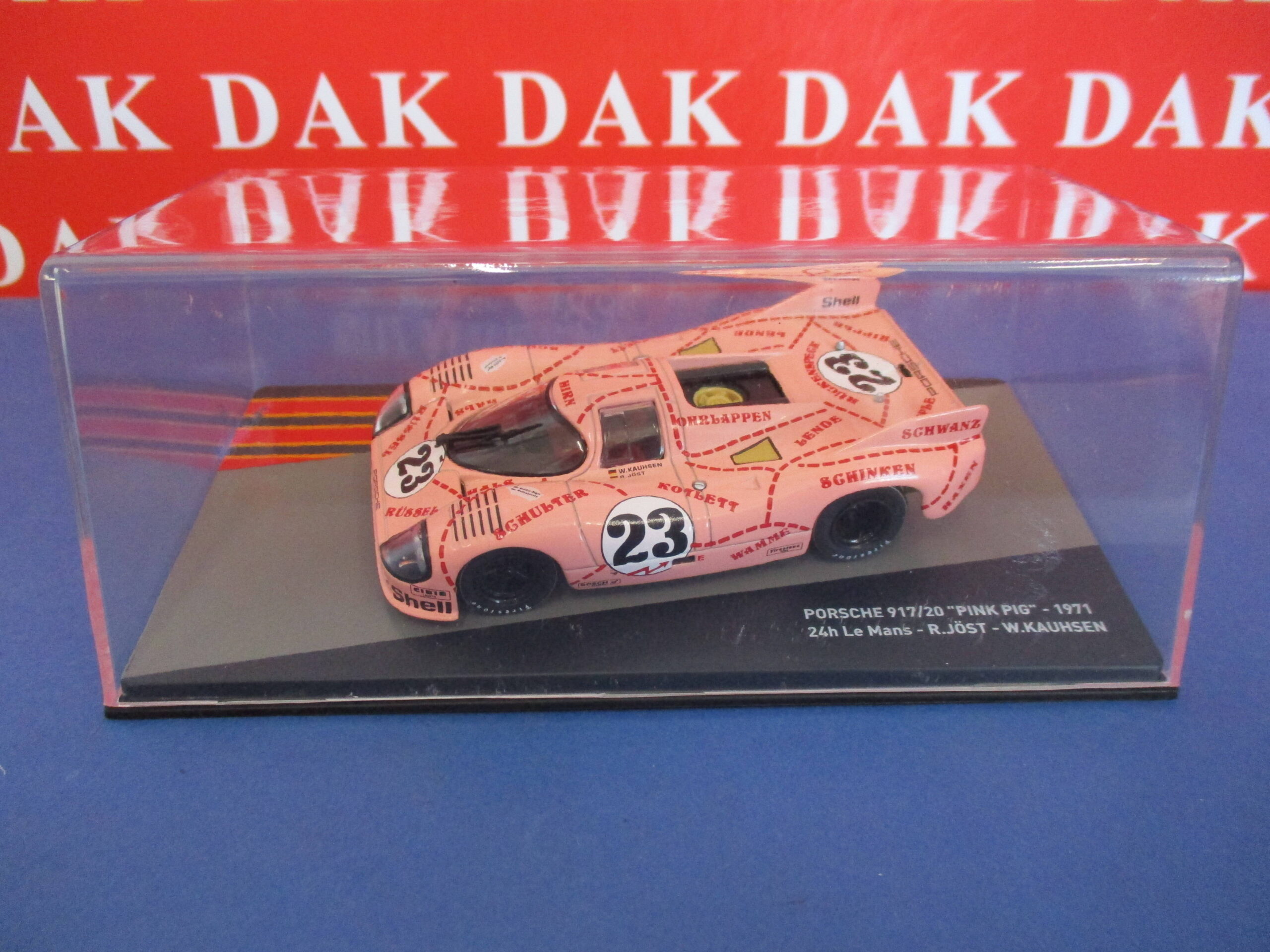 Die cast 1/43 Modellino Auto Porsche 917/20 Pink Pig 24H Le Mans 1971 R.  Jost*** - Dak Mantova sas