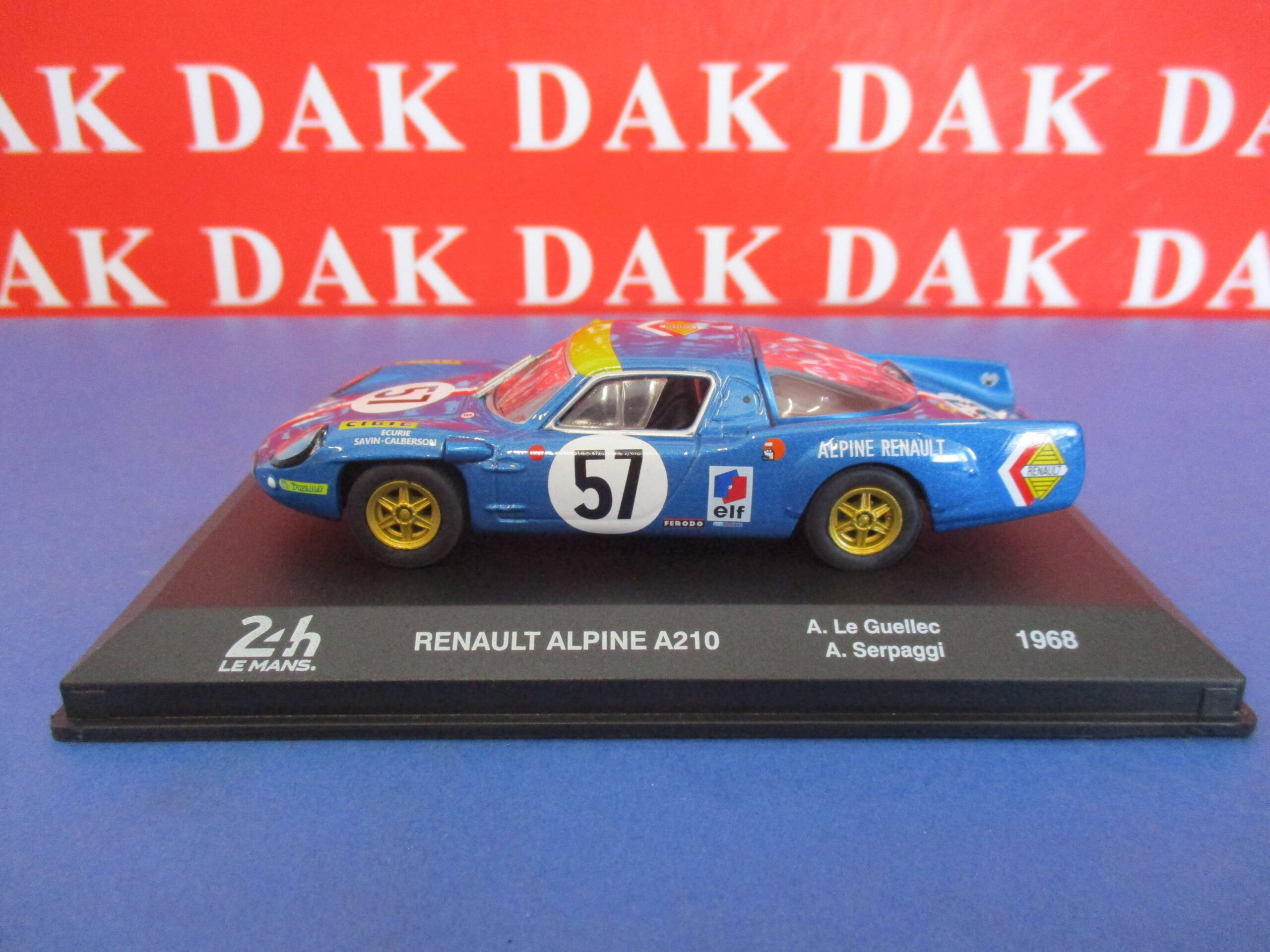 Die cast 1/43 Modellino Auto Renault Alpine A210 24H Le Mans 1968 A. Le Guellec