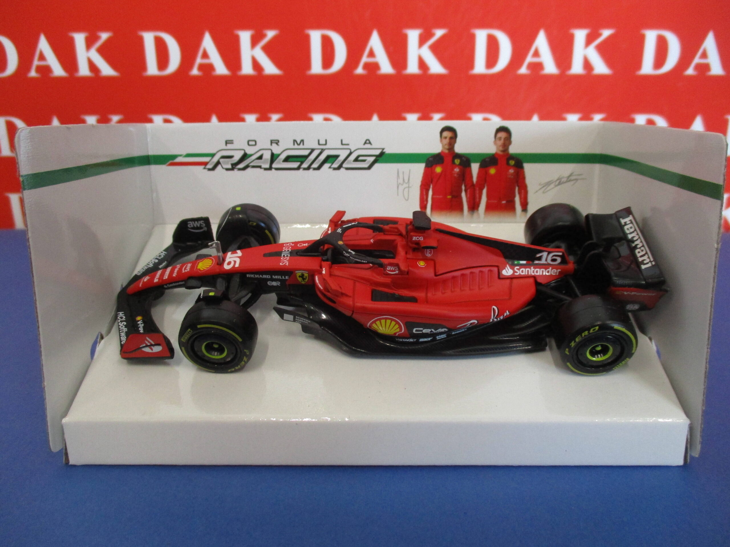 Die cast 1/43 Modellino Auto F1 Ferrari SF-23 2023 C. LeClerc NP by Burago  - Dak Mantova sas