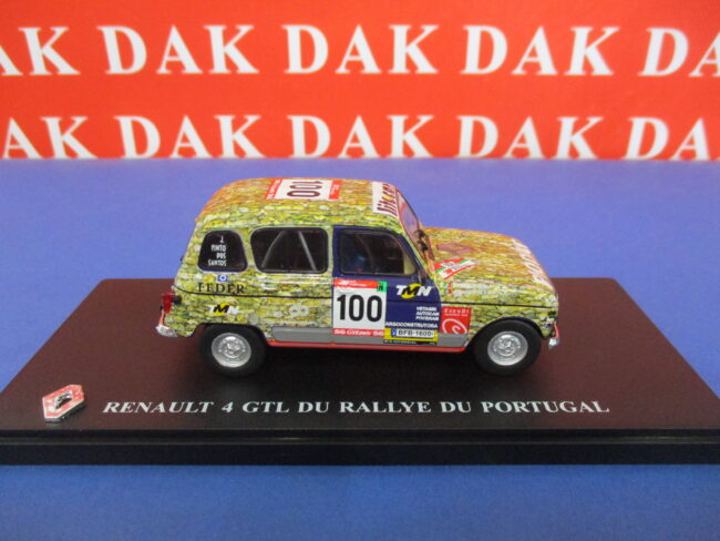 Die cast 1/43 Modellino Auto Renault 4 GTL Rally Portugal 1997 P. Dos Santos