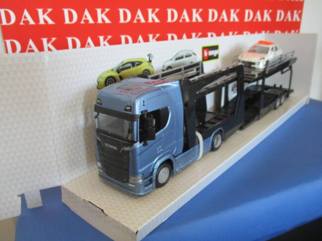 Die cast 1/43 Modellino Camion Truck Bisarca Scania S730 + Porsche by Burago - immagine 2