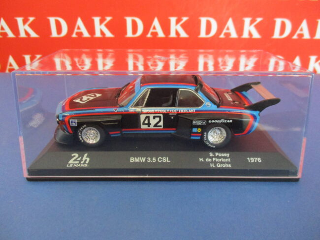 Die cast 1/43 Modellino Auto BMW 3.5 CSL 24H Le Mans 1976 S. Possey - immagine 4