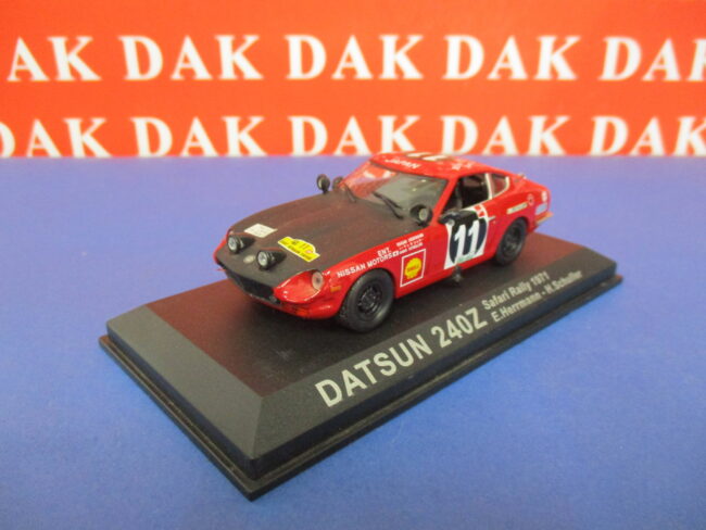 Die cast 1/43 Modellino Auto Datsun 240Z Safari Rally 1971 E. Herrmann HB - immagine 2