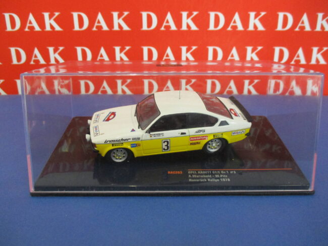 Die cast 1/43 Modellino Auto Opel Kadett GT-E Rally Hunsruck 1978 A. Warmbold - immagine 4