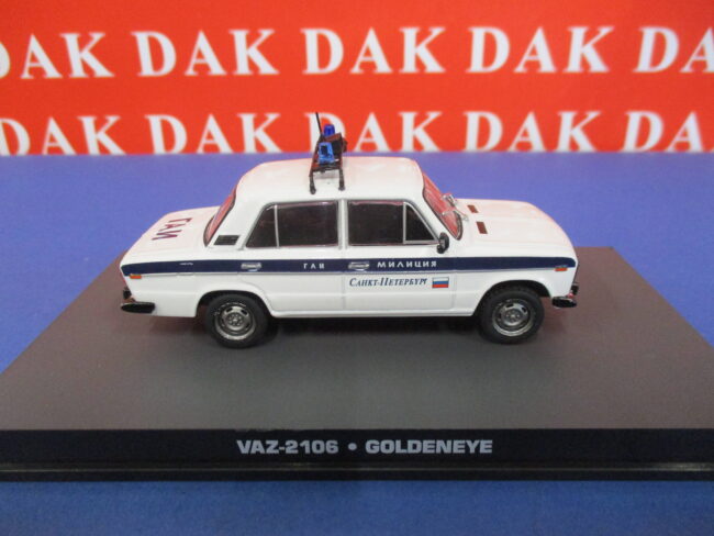 Die cast 1/43 Modellino Auto 007 James Bond Police Polizia VAZ 2106 Goldeneye