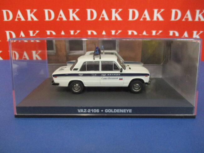 Die cast 1/43 Modellino Auto 007 James Bond Police Polizia VAZ 2106 Goldeneye - immagine 7