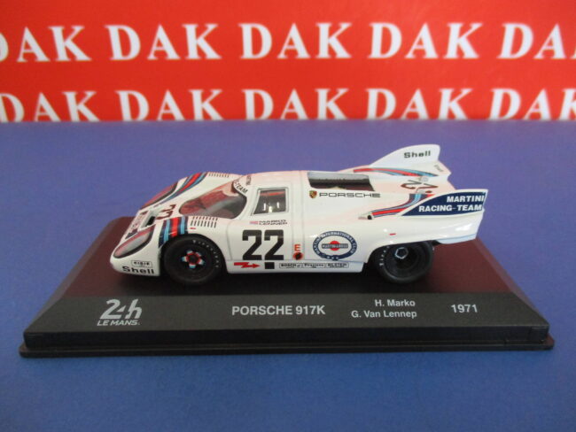 Die cast 1/43 Modellino Auto Porsche 917K Martini 24H Le Mans 1971 H. Marko