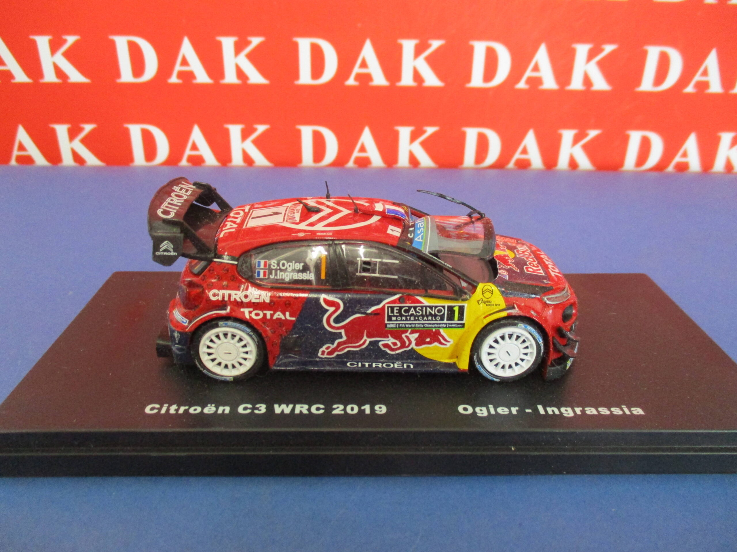 Die cast 1/43 Modellino Auto Citroen C3 WRC 2019 VETRO FUSO - Dak ...