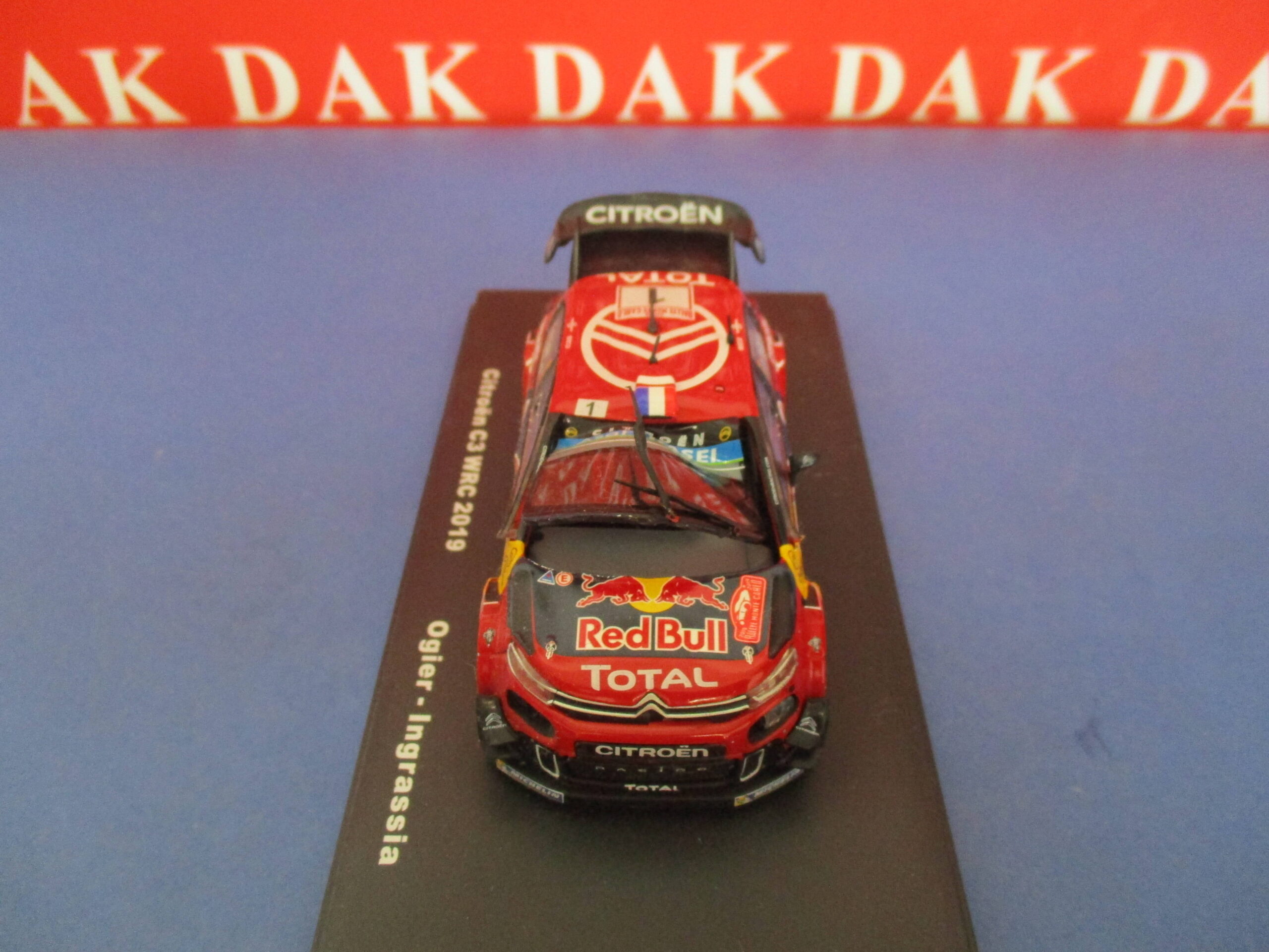 Die cast 1/43 Modellino Auto Citroen C3 WRC 2019 VETRO FUSO - Dak ...