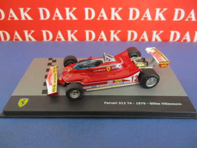 Die cast 1/43 Modellino Auto F1 Ferrari 312 T4 1979 G. Villeneuve***