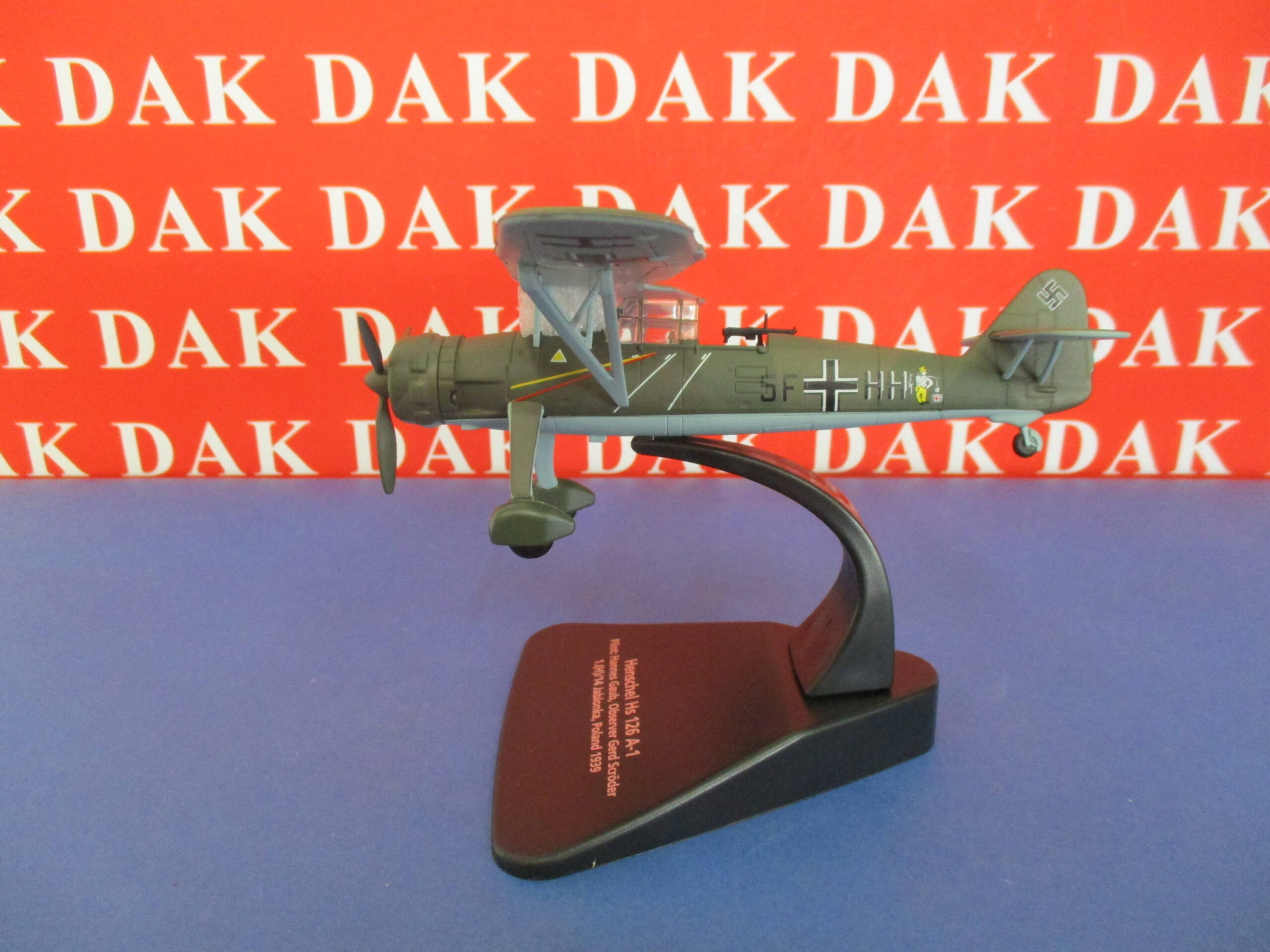 Die cast 1/72 Modellino Aereo Aircraft Henschel HS 126 A-1 Poland 1939 ...