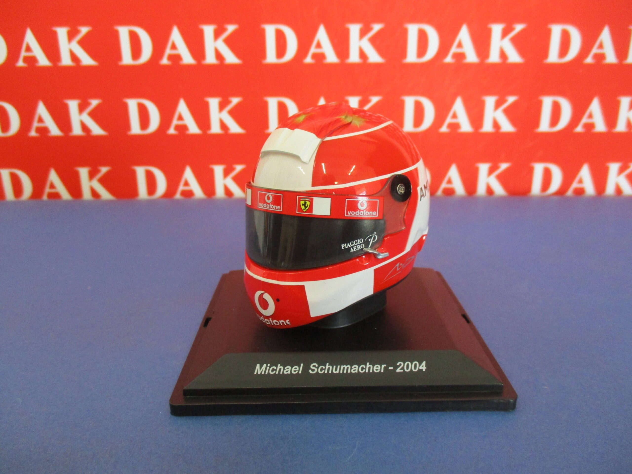 1/5 Modellino Casco Helmet Ferrari Michael Schumacher Italy GP 2004