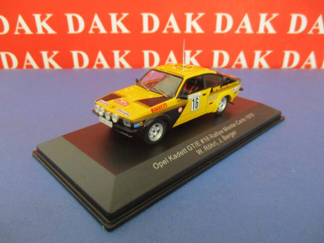 Die cast 1/43 Modellino Auto Opel Kadett GT-E Rally Monte Carlo 1976 W. Rohrl - immagine 2