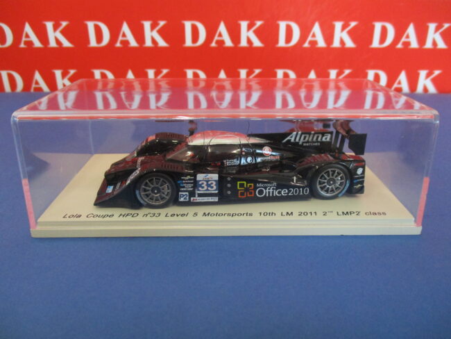 1/43 Modellino Auto Lola Coupe HPD 24H Le Mans 2011 S. Tucker by Spark - immagine 6