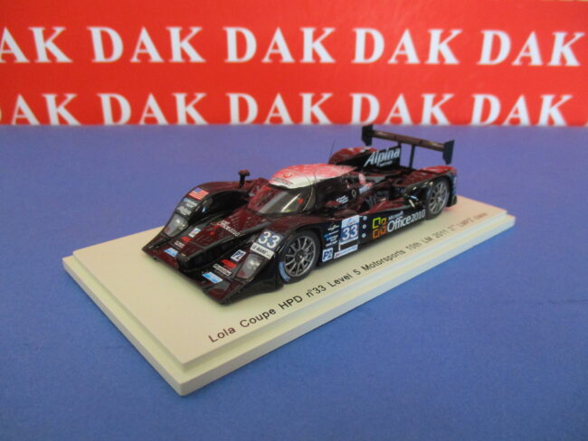 1/43 Modellino Auto Lola Coupe HPD 24H Le Mans 2011 S. Tucker by Spark - immagine 2