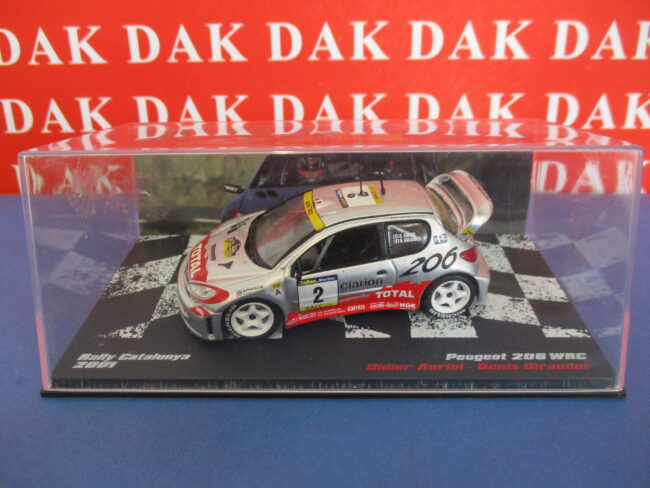 Die cast 1/43 Modellino Auto Peugeot 206 WRC Rally Catalunya 2001 D. Auriol - immagine 5