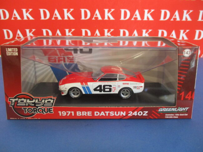 Die cast 1/43 Modellino Auto Bre Datsun 240Z 1971 J. Morton by Greenlight - immagine 7