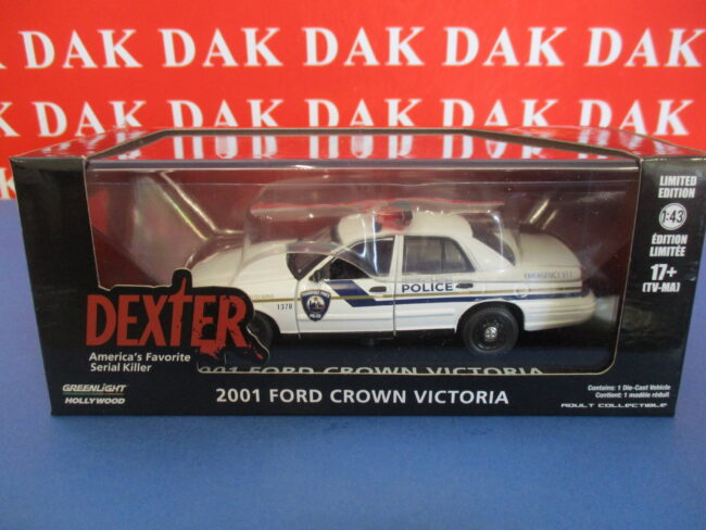 Die cast 1/43 Modellino Auto Polizia Police Ford Crown Victoria 2001 Dexter - immagine 7