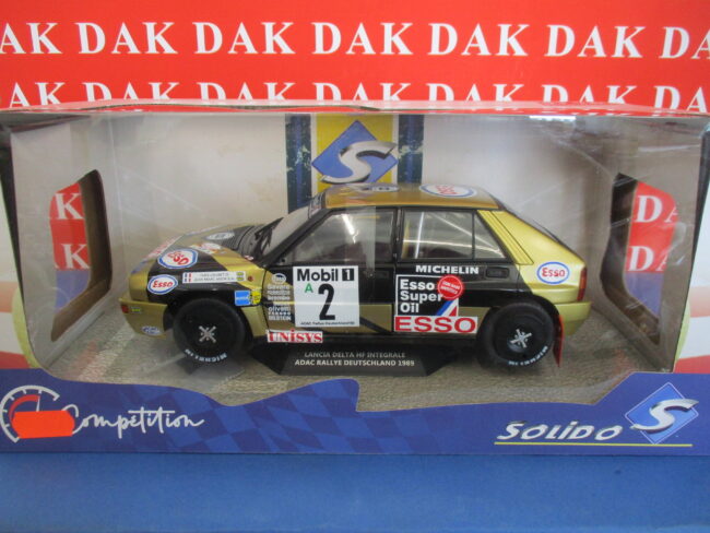 Die cast 1/43 Modellino Auto Lancia Delta HF Int. Rally Germany 1989 Y. Loubet - immagine 5