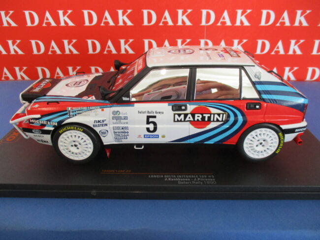 Die cast 1/18 Modellino Auto Lancia Delta Int. 16V Rally Safari 1990 J.Kankkunen