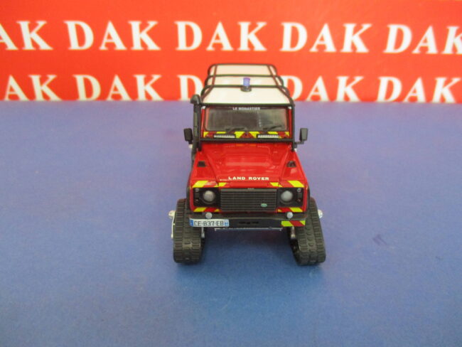 Die cast 1/43 Modellino Auto Pompieri Land Rover Defender VLHR Gatto delle Nevi - immagine 3