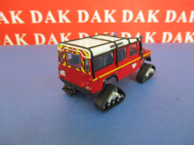 Die cast 1/43 Modellino Auto Pompieri Land Rover Defender VLHR Gatto delle Nevi - immagine 4