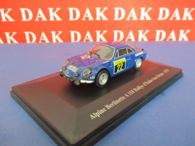 Die cast 1/43 Modellino Auto Renault Alpine A110 Rally Sanremo 1970 J-L. Therier - immagine 2