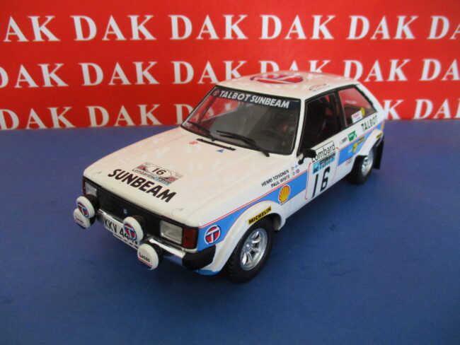 Die cast 1/18 Modellino Auto Talbot Sunbeam RAC Rally 1980 H. Toivonen - immagine 3