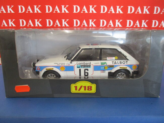 Die cast 1/18 Modellino Auto Talbot Sunbeam RAC Rally 1980 H. Toivonen - immagine 8