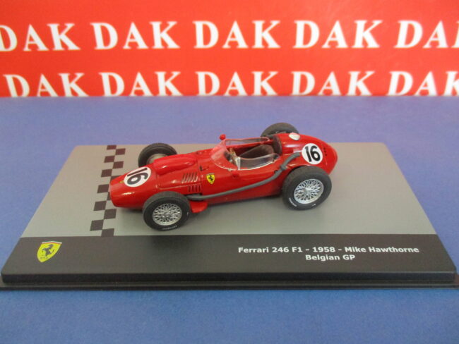 Die cast 1/43 Modellino Auto F1 Ferrari 246 F1 Belgian GP 1958 M. Hawthorn