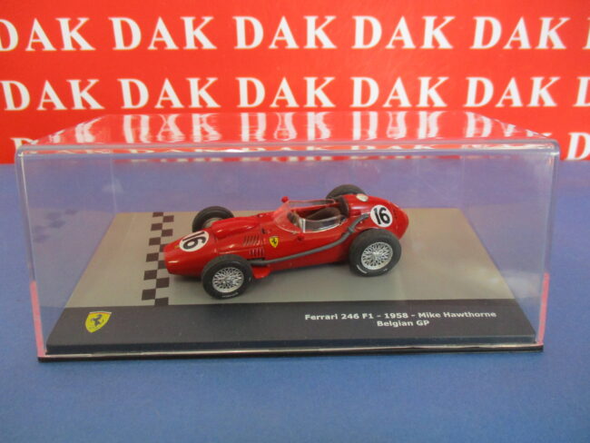 Die cast 1/43 Modellino Auto F1 Ferrari 246 F1 Belgian GP 1958 M. Hawthorn - immagine 6