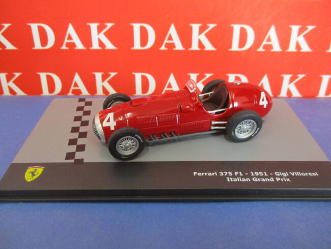 Die cast 1/43 Modellino Auto F1 Ferrari 375 F1 Italian GP 1951 G. Villoresi