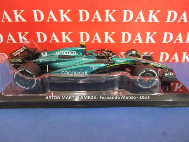 Die cast 1/24 Modellino Auto F1 Aston Martin AMR23 2023 F. Alonso