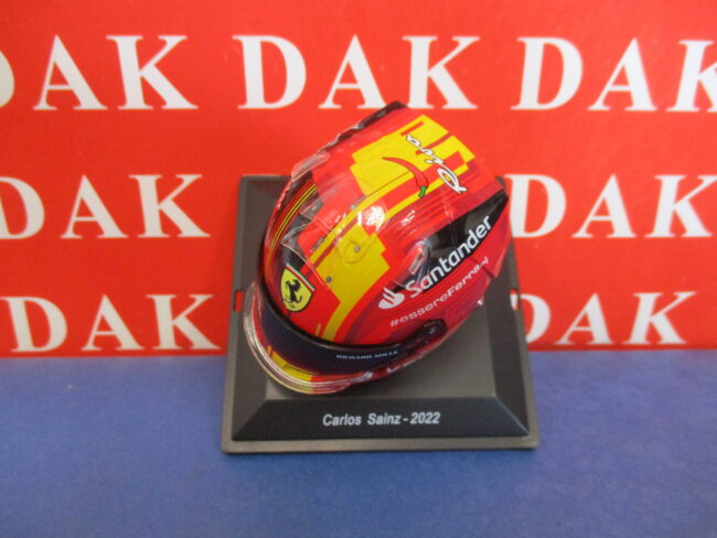 1/5 Modellino Casco Helmet Ferrari Carlos Sainz Spain GP 2022 - immagine 6