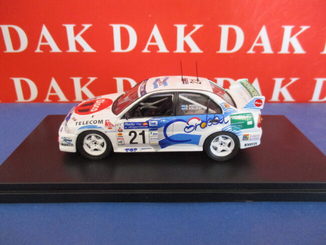 Die cast 1/43 Modellino Auto Mitsubishi Lancer Evo VI Rally Argentina 2001 Pozzo - immagine 3