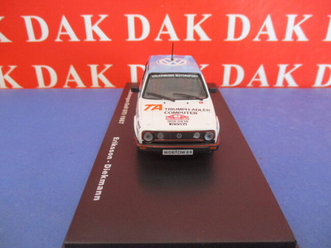 Die cast 1/43 Modellino Auto Volkswagen Golf GTI Rally Monte Carlo 1987 Eriksson - immagine 3