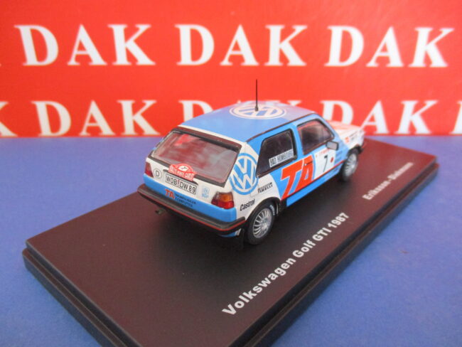 Die cast 1/43 Modellino Auto Volkswagen Golf GTI Rally Monte Carlo 1987 Eriksson - immagine 4