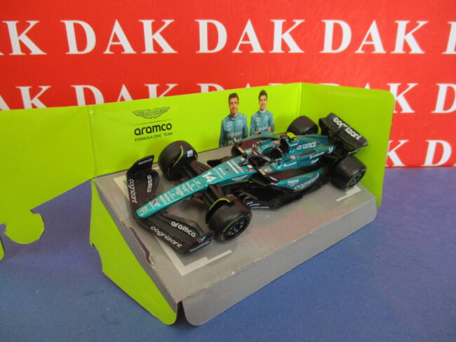 Die cast 1/43 Modellino Auto F1 Aston Martin AMR23 2023 F. Alonso NP by Burago - immagine 2