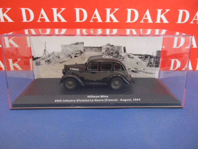 Die cast 1/43 Modellino Auto Hillman Minx 49th Infantry Division France 1944 - immagine 6