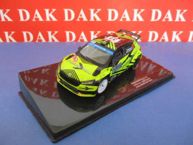 Die cast 1/43 Modellino Auto Skoda Fabia Rally2 Rally Monte Carlo 2023 Delecour - immagine 2